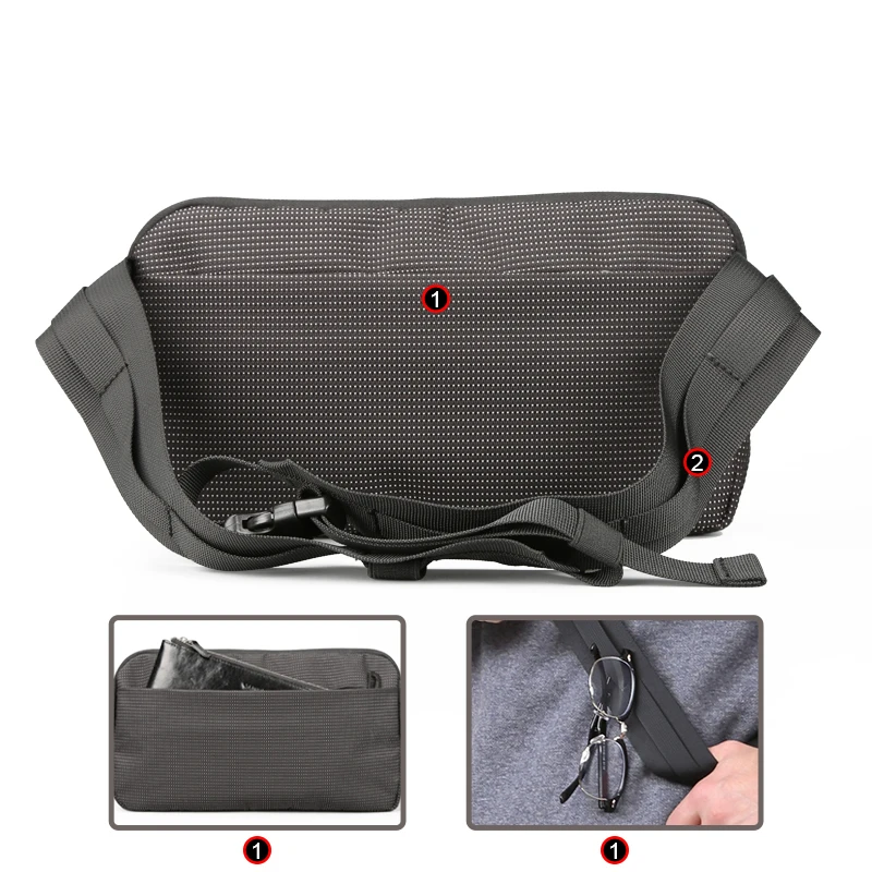 Kingsons мода Грудь сумка Crossbody сумки для Для мужчин мессенджер Водонепроницаемый