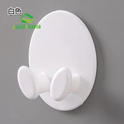 White JiangChaoBo Многофункциональный штекер для хранения крюк Пробивка кухня шнур питания держатель сильный не маркировочный крюк - Цвет: White