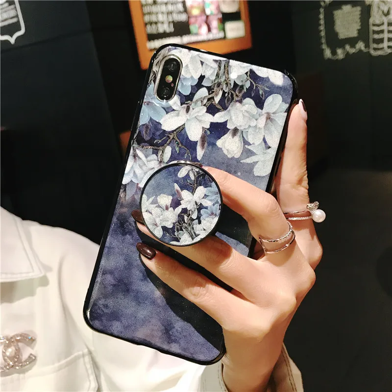 Кольцо держатель для Vivo IQOO V7 V11 V11i V15 Pro Y3 Y17 Y73 Y75 Y79 Y85 Y89 Z5X мягкий силиконовый чехол с