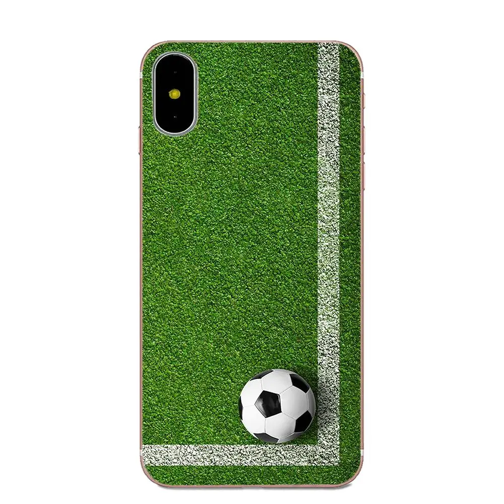 Футбольное поле мягкий TPU мобильный телефон для Xiaomi Redmi Mi Note 7 8 9 SE Pro Lite Go Play |