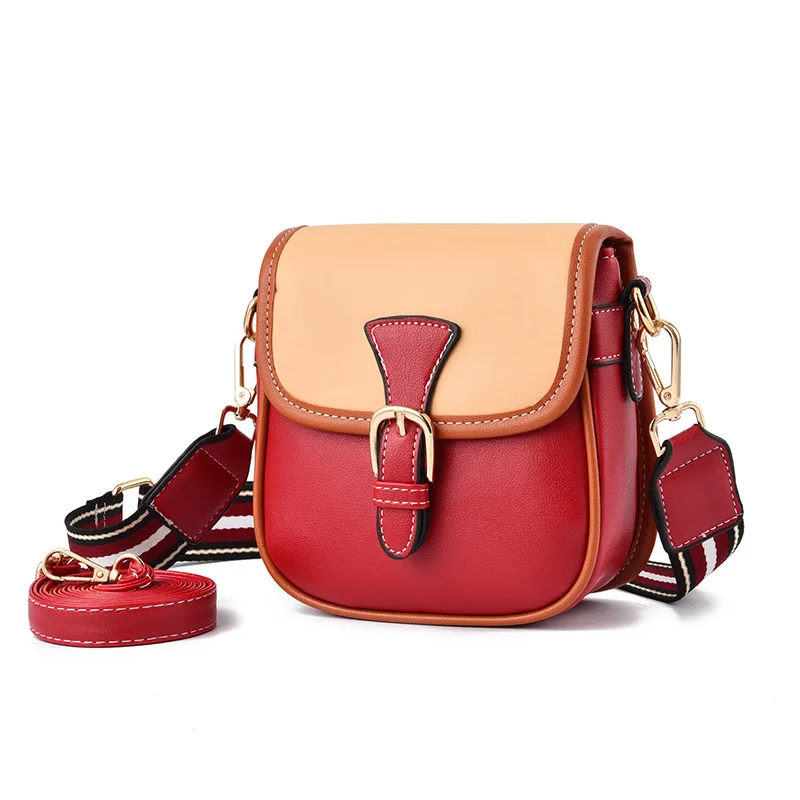 Кожаная мини сумка через плечо для женщин 2019 мессенджер с ремнем женские модные