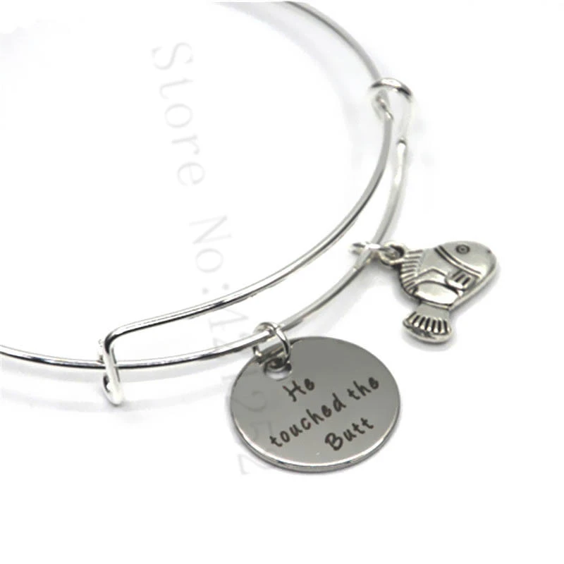 12 шт./лот В поисках Немо Цитата он тронул ягодицы ожерелье браслет брелок