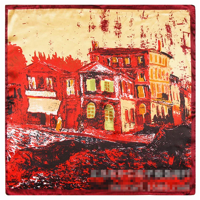 Женский шёлковый квадратный шарф 60 х60 см |