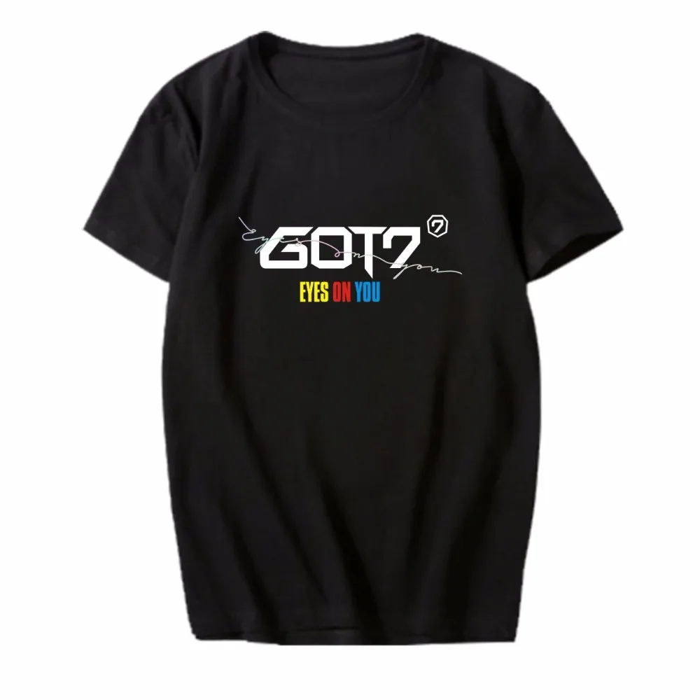 KPOP GOT7 EYES ON YOU Мужская Футболка Джексон Марк с коротким рукавом футболки унисекс