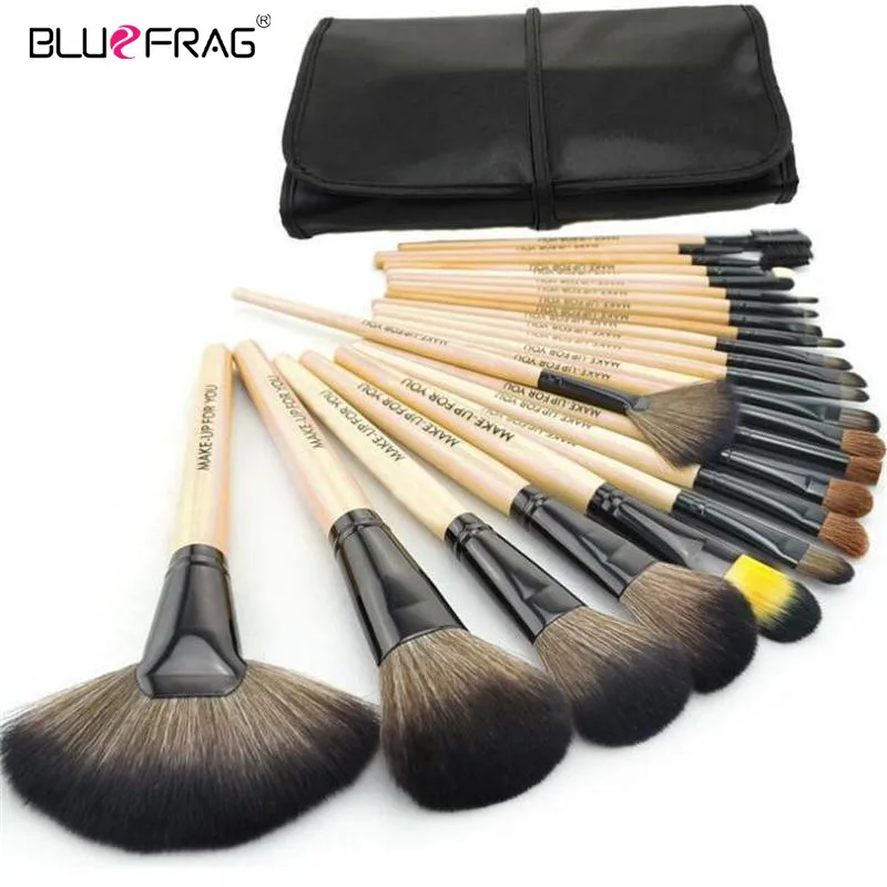 BLUEFRAG Makeup Brushes Set & Kits Professional 24 Pcs Portable Facial Full Cosmetic Brush Tools Kit Accessories 3 Color|Аппликатор