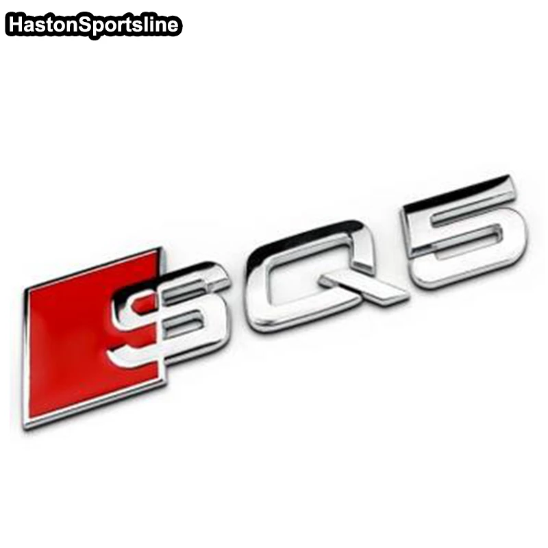 SQ5 Для Audi Q5 Q3 ABS хромированная Задняя эмблема логотип значок наклейка автомобиль-Стайлинг - Название цвета: SQ5