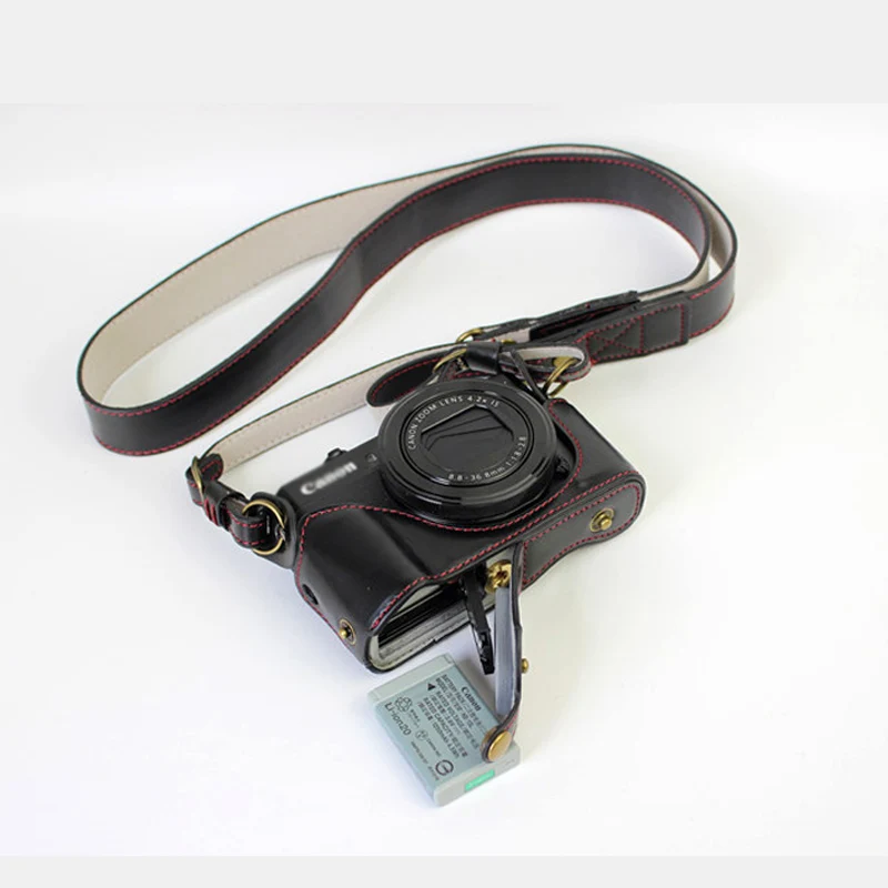 Классическая сумка для камеры из искусственной кожи Canon G7X Mark2 II G7XII G7X3 G7XIII G7XM3 с