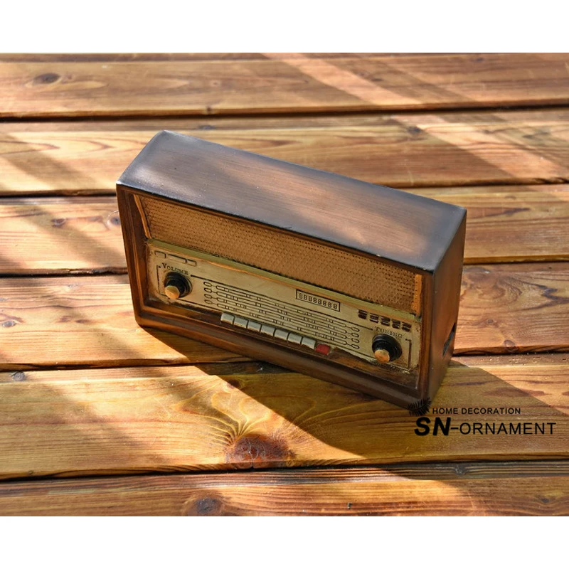 Античная имитация радио модель смолы ностальгия FM украшения Ремесло бар Домашний Декор подарки ремесла
