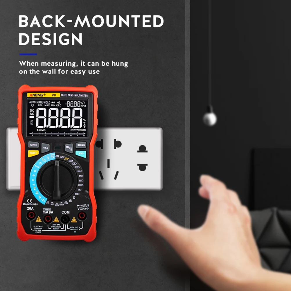 1 шт. мультиметр Профессиональный ЖК-Дисплей Точный Вольтметр для электрика