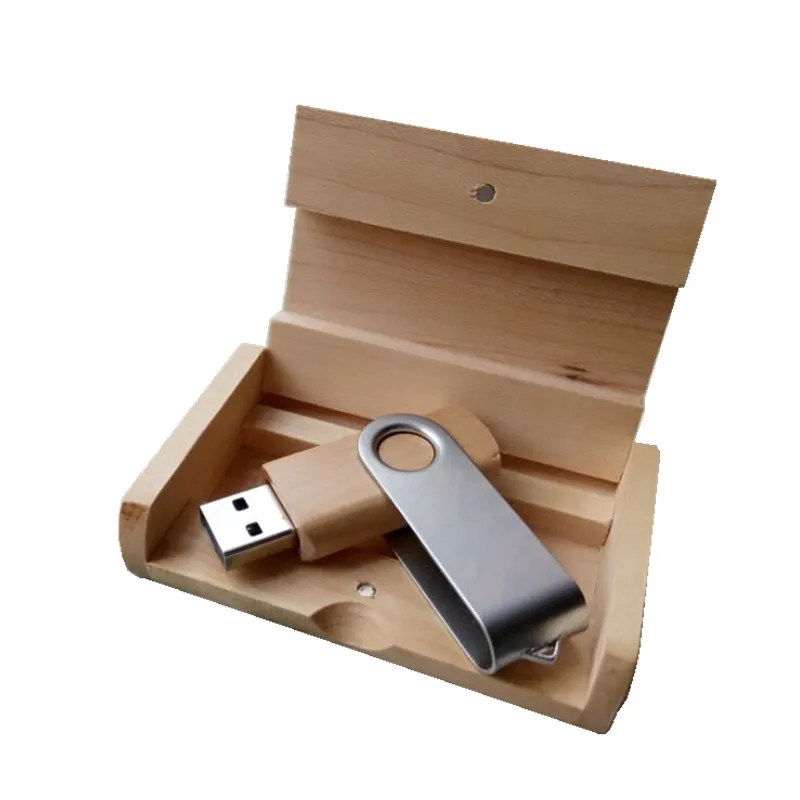Металлический usb+ деревянная коробка флеш-диск usb 2,0 Флешка 4 ГБ 8 ГБ 16 ГБ 32 ГБ U диск фотография свадебный подарок(более 20 шт бесплатный логотип