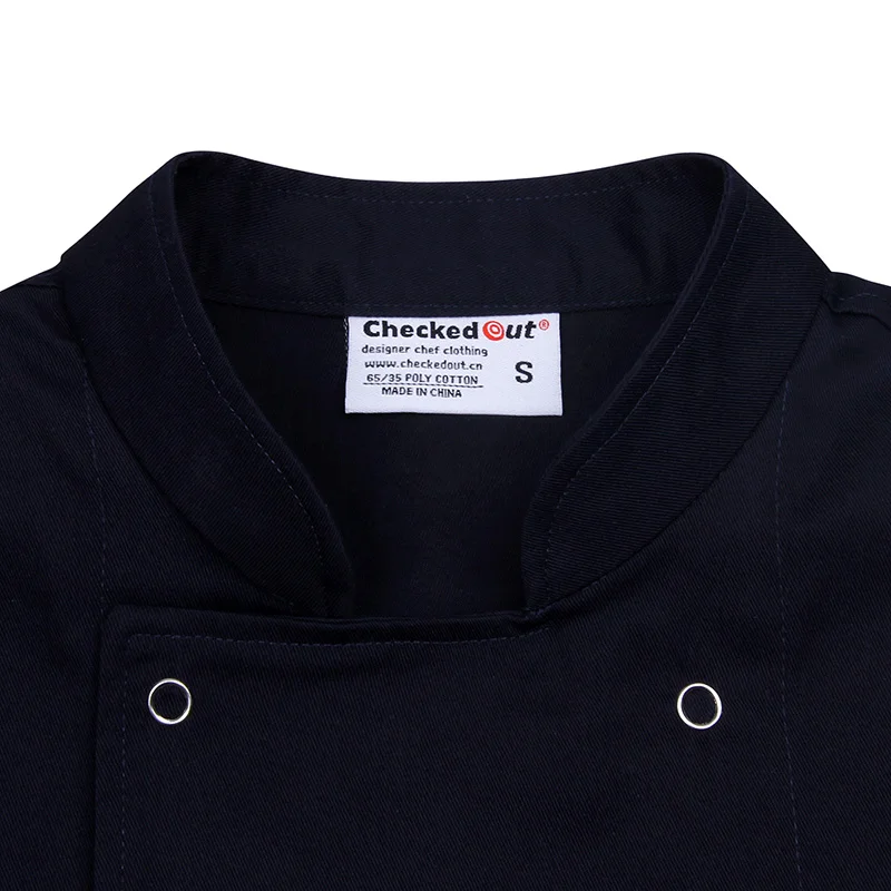 Бренды checkedout шеф-повара плюс размер форма Ресторан Рубашка с короткими рукавами