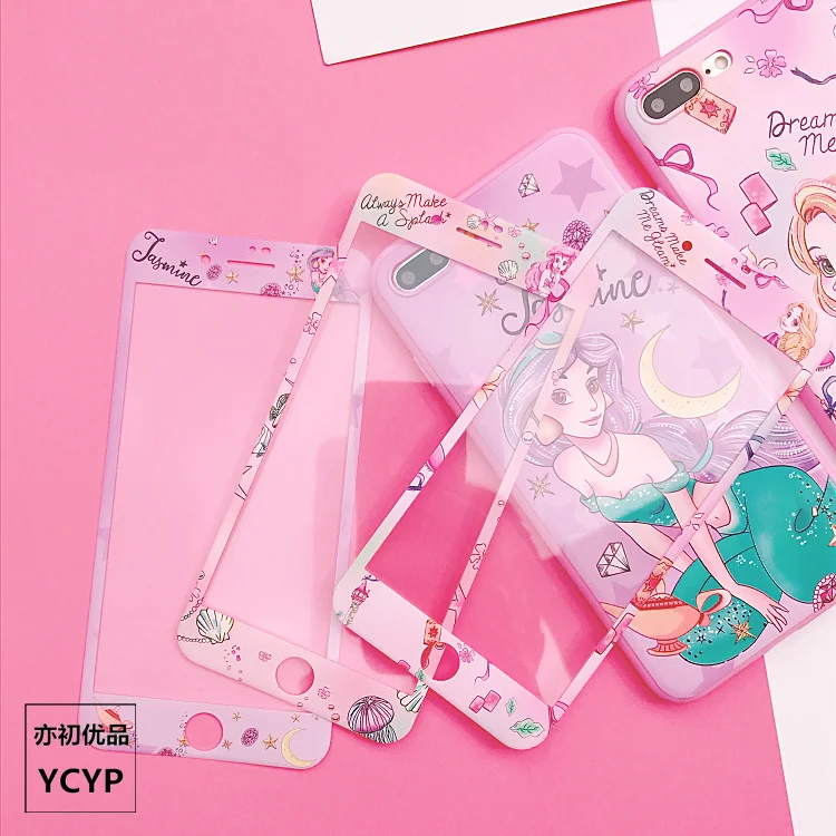 Для iphone XS Max милый Cardcaptor Sakura задний Чехол+ пленка для экрана из закаленного стекла, Девушка Мягкий чехол для iphone X XR 6 7 8plus
