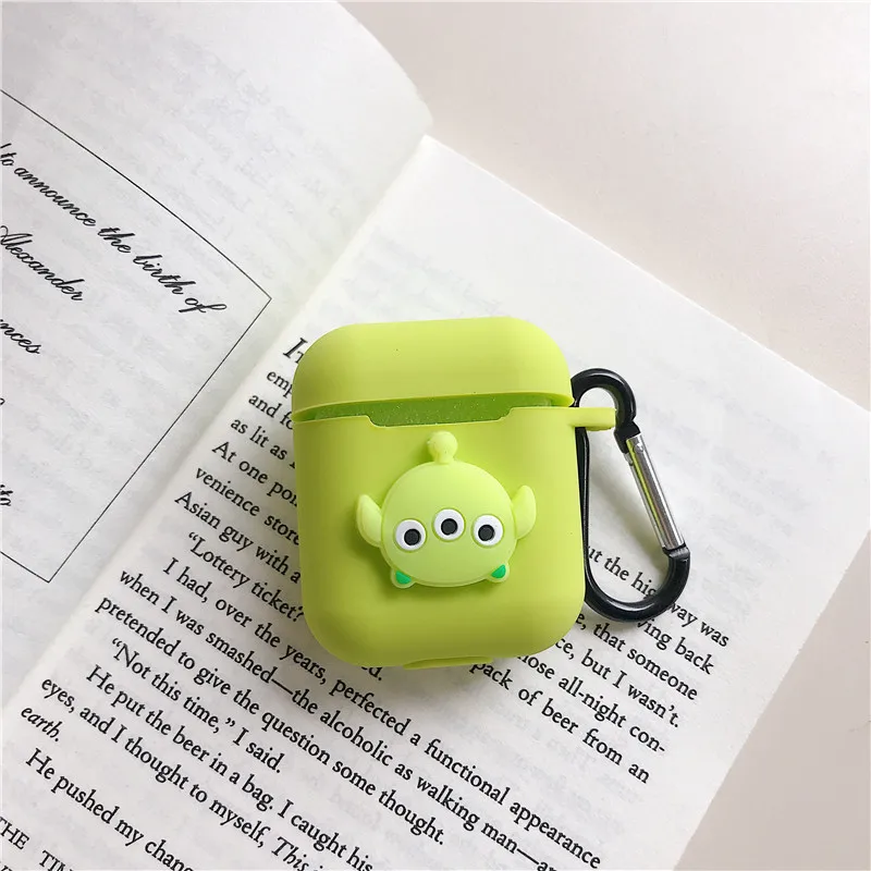 Bluetooth чехол для наушников Аксессуары для airpods защитный чехол сумка анти-потеря ремешок для airpods 2 милый мультфильм DIY силикон