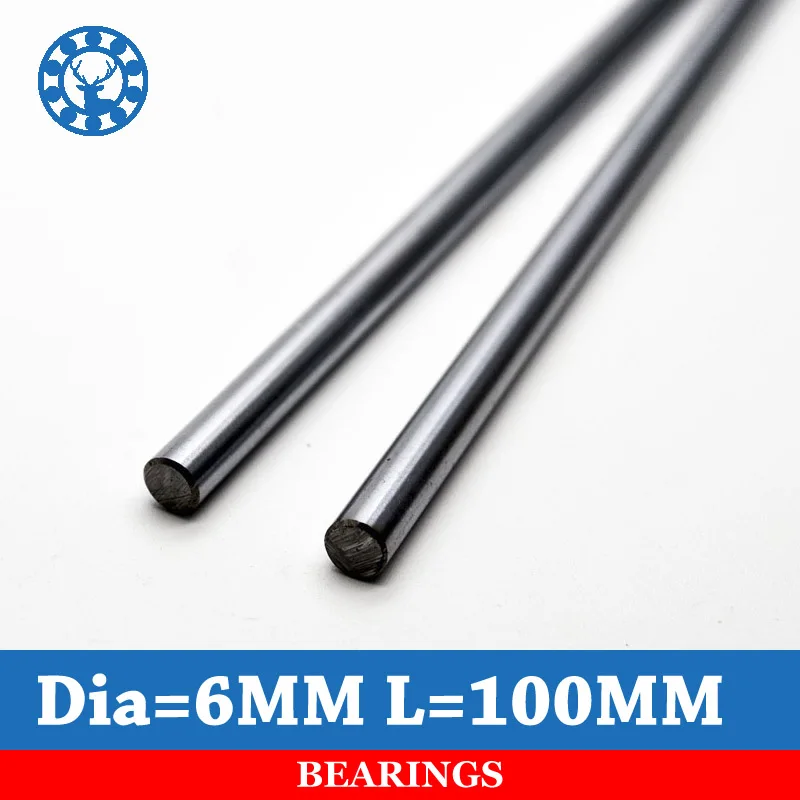 Линейный вал для 3d принтера 2 шт. 6 мм 6x100 мм|chrome shaft|6mm shaftchrome plated shaft |
