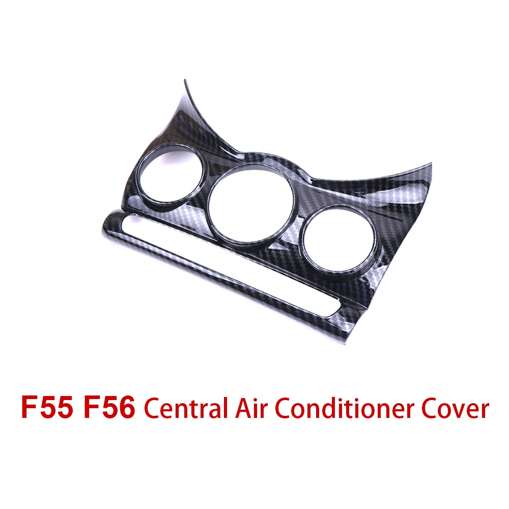 F55 Central Cover Полностью внутренняя отделка из настоящего углеродного волокна, чехол для корпуса, ручка для выхода воздуха для MINI Cooper F55, аксессуары для стайлинга автомобилей - Название цвета: F55 Central Cover