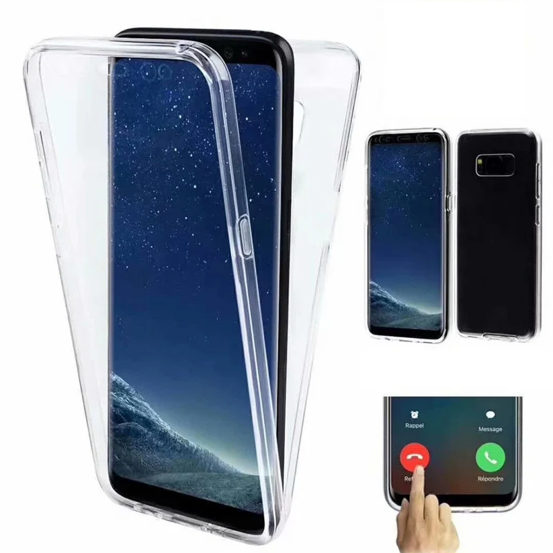 Чехол J4 J6 Plus 2018 360 полностью тонкий для пар простой Модный мягкий чехол Samsung Galaxy J8 J3