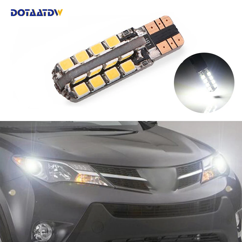 1x светодиодный T10 W5W автомобильный светильник Клин для Защитные чехлы сидений
