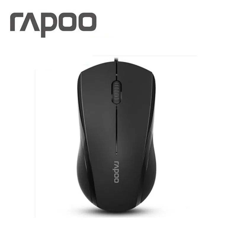 Высококачественная Проводная Бесшумная мышь Rapoo 1000 dpi оптическая USB игровая мышь для ноутбука Macbook