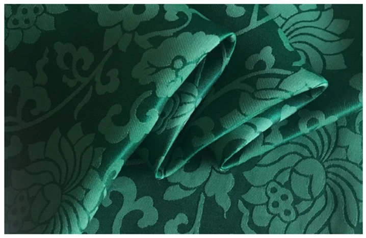 ink green 1 метр sangbo атласная шелковая ткань для шитья жаккардовые атласные ткани тюль ткань хлопок ткань Этническая telas жир четверти квилтинг - Цвет: ink green