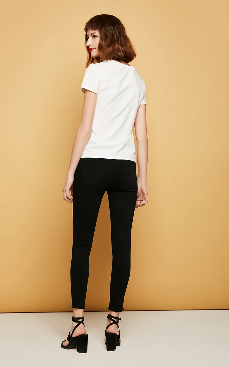Vero Moda джинсы женские узкие эластичные джинсовые брюки с запахом Женские | 316449501