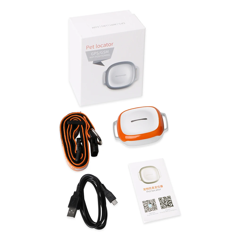 Pet gps трекер MK2 локатор домашних животных GSM Wi Fi позиционирование IP66