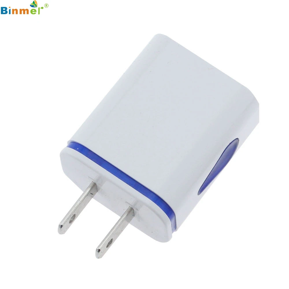 VOBERRY Charger Adapter LED Light Professional Plug USB AC Travel 2USB Port Water Drop for iPhone 7 / 7Plus | Электроника