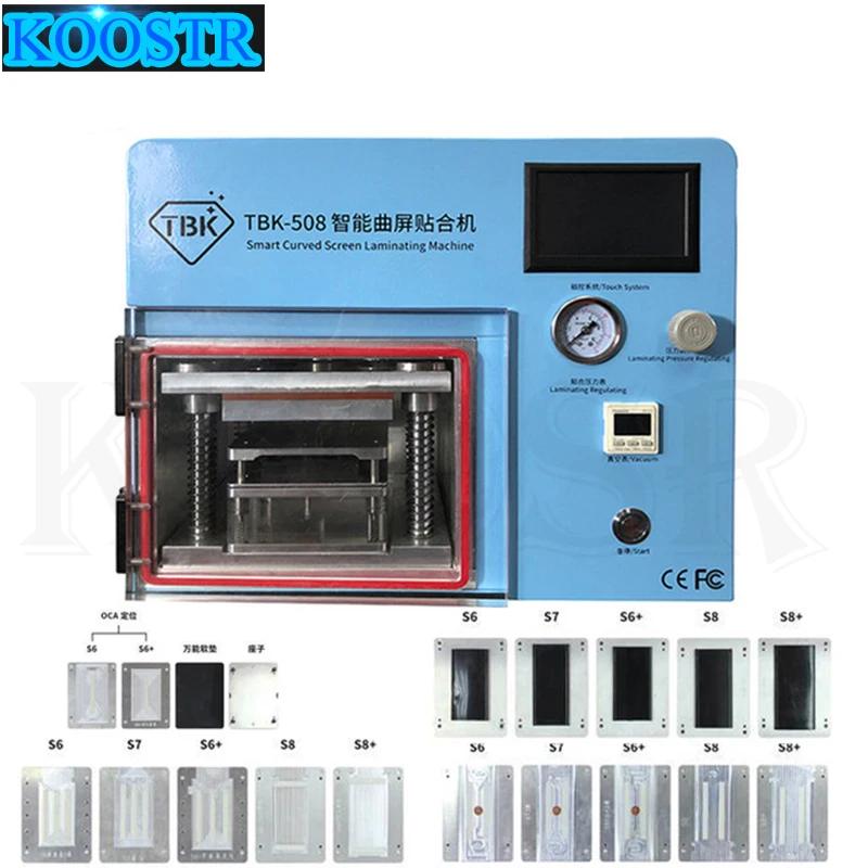 100% Оригинальные TBK-508 изогнутые Debubble ЖК-Ламинаторы для ЖК-дисплея Samcung S6 S7 S8 Edge и