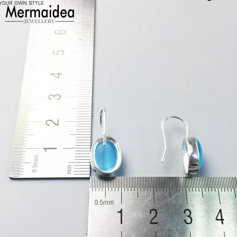 Овальные серьги капли Из Посеребренного грама Diy хорошее украшение для женщин 2020