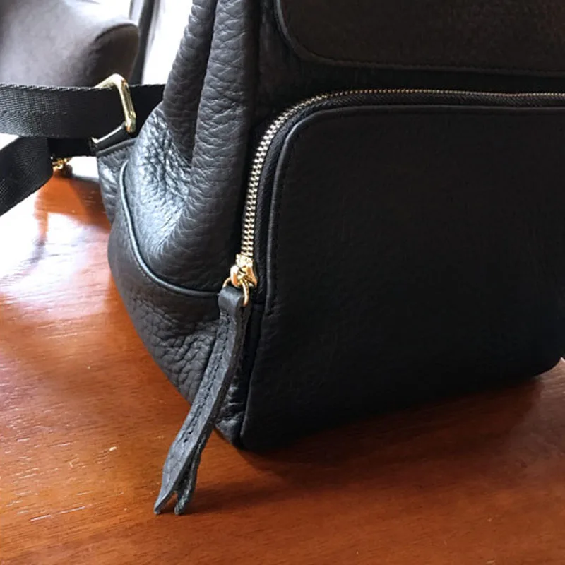 AETOO Новый Дикий рюкзак из яловой кожи большой емкости сумка на плечо женская