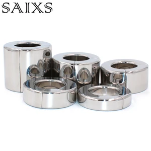 Магнитный замок металлическая Мошонка подвеска мяч носилки вес петуха кольцо для пениса ограничитель из нержавеющей стали секс-игрушки для мужчин