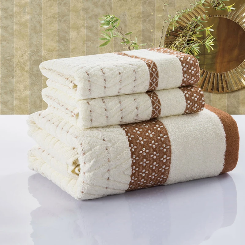 ROMORUS 100% Мягкое хлопковое полотенце для ванной комнаты комплект из 3 предметов