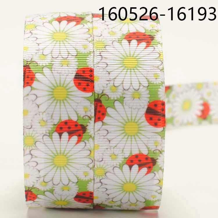 

NEW arrivals 50 yards big Chrysanthemum pattern printed grosgrain flower ribbon
