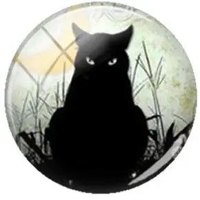 B247 TAFREE милые животные кошка 25 мм стекло Голубые Глаза Кошки Шаблон Flatback камуфляж кабошон «сделай сам» купольные подвески для брелка ожерелье - Цвет: B247