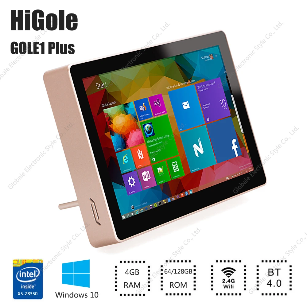 HIGOLE GOLE1 плюс мини ПК Intel Atom X5 Z8350 4 ядра Win 10 г Оперативная память 64 ГБ Встроенная Touch
