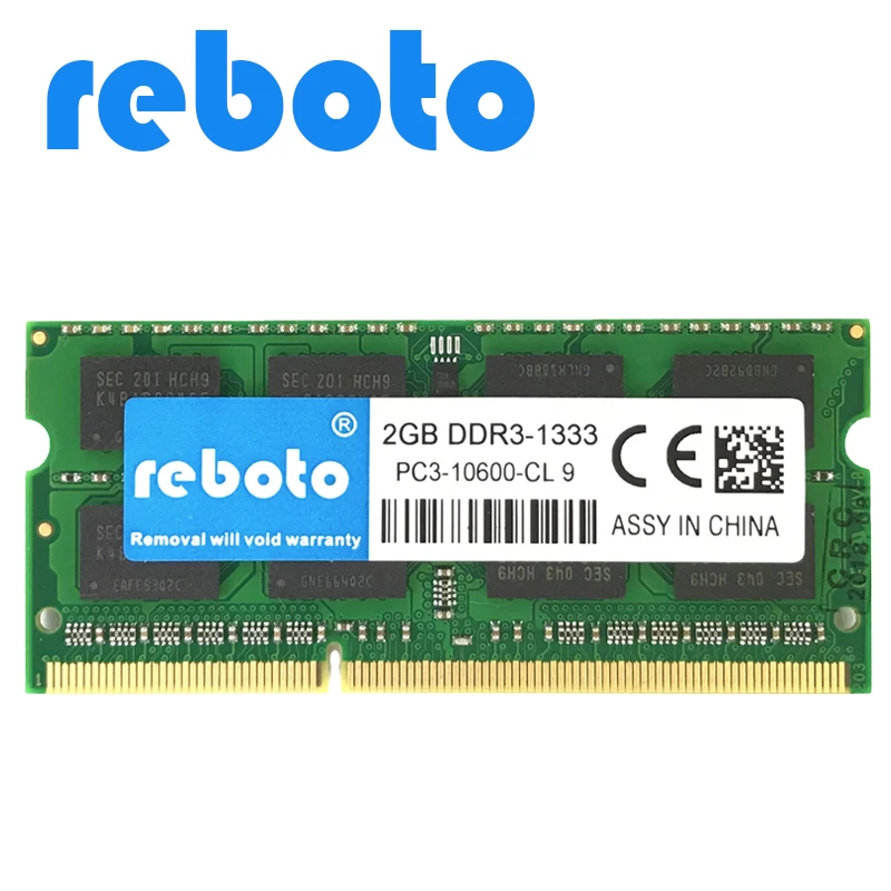Reboto DDR3 4 GB 2 1333 MHz PC3 10600 SO DIMM ОЗУ для ноутбука 204Pin памяти ноутбука|laptop memory|pc3 10600ddr3 8gb |