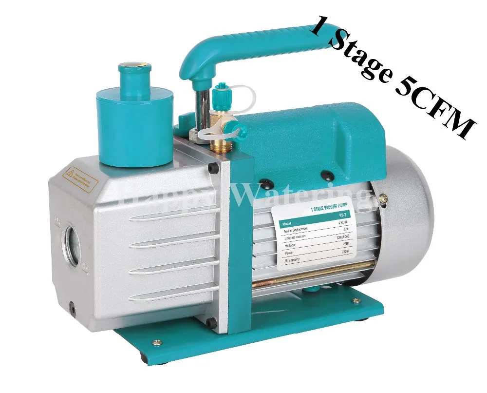 Одноступенчатый вакуумный насос для холодильника 110В/60Гц 5CFM 1/3HP роторная лопасть
