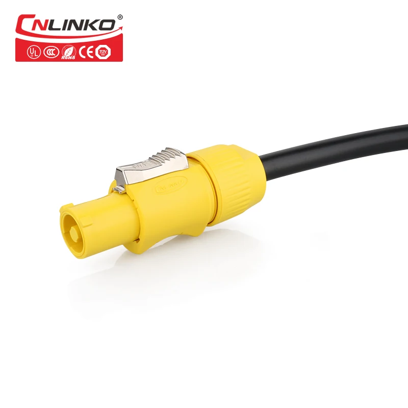Cnlinko M24 соединитель Powercon 3 Pin 500V 20A водонепроницаемый IP67 Светодиодный дисплей Видео