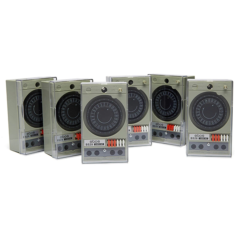 New OBOS brand good quality trip type 110V timer mechanical with 48 times on/off per day min time interval 30min free shipping |
