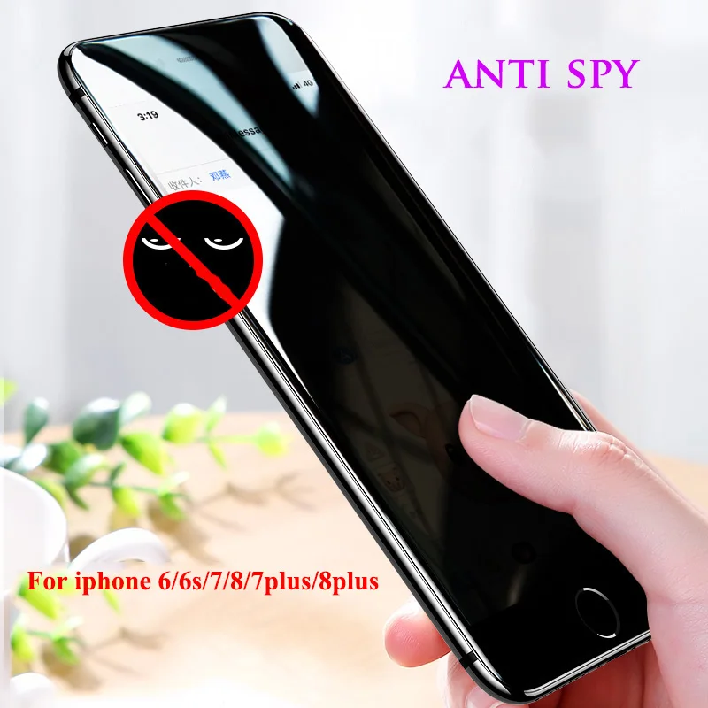 EXUNTON для Apple iphone 6 6plus 7 7plus 8 8plus Гидрогелевая пленка Мягкая анти-шпионская 3D полное покрытие анти шпионская Защитная пленка для экрана