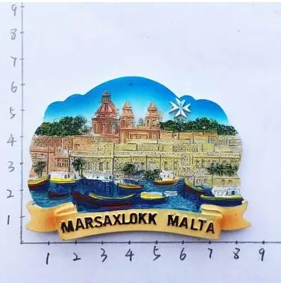 Malta Путешествия Сувенир Холодильник магнит на холодильник сувениры холодильник магнитные наклейки - Цвет: Светло-серый