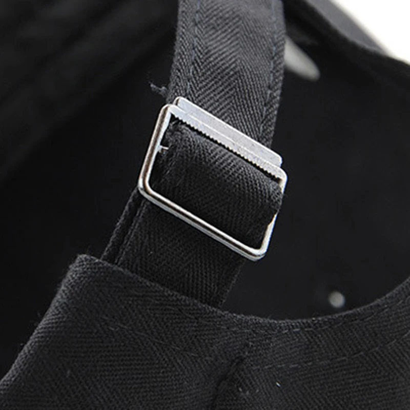 Облегающая одежда из хлопка Снэпбэк кепки бейсболки с буквой U черный ловушка