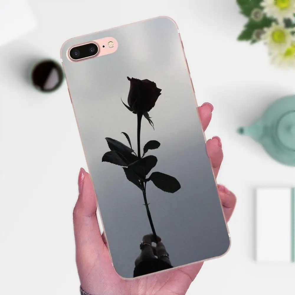 ТПУ аксессуары чехол для Xiaomi Redmi Note 2 3 3S 4 4A 4X 5 5A 6 6A Pro Plus Blackbear ручная Роза горячая