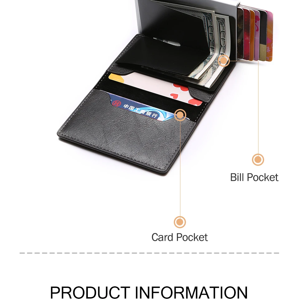 RFID маленький мужской кошелек из искусственной кожи, кошелек для мужчин и женщин, Короткие Кошельки, мужской тонкий кошелек, держатель для карт, мужской черный маленький мини-кошелек