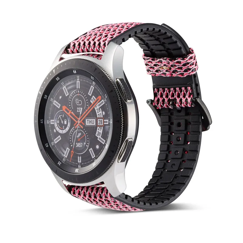 Силиконовый ремешок для Samsung Gear s3 s2 Sport Frontier браслет Galaxy watch 46/42 мм Huami Amazfit bip часов