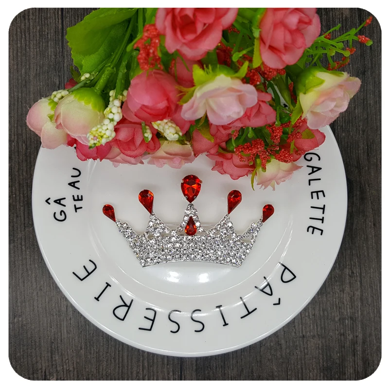 Blingbling Роскошный Кристалл Queen корона брошь оптовая продажа ювелирных изделий 6