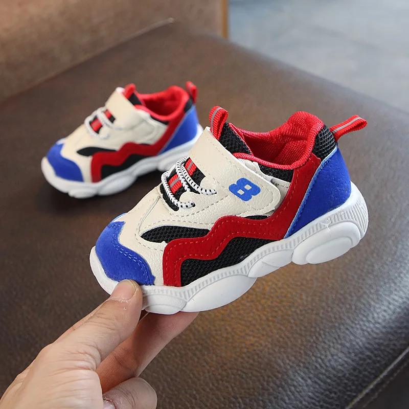 2019 Children Shoes Boys Sneakers Sport Anti-slip Running Soft Sneaker Kids Casual Flats Girls Mesh Loafers | Детская одежда и