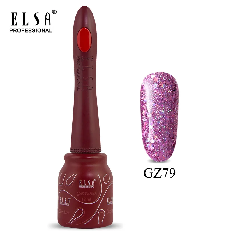 GZ79 Elsa 12 мл DIY Гель-лак для ногтей Французский стиль УФ набор гель-лаков для ногтей отмачиваемый 80 цветов серия лак для ногтей телесный цвет гель - Цвет: GZ79