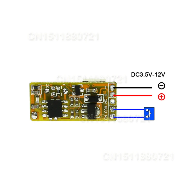 Мини реле удаленного коммутатора dc3.7v 4.2 В 5 6 7.4 8.4 9 12 Выход 0 сухой контакт