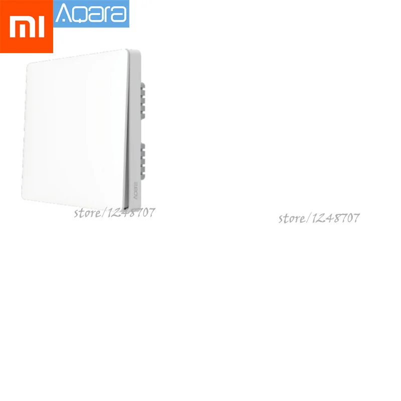 Single Key 1 Pcs Настенный выключатель Xiaomi Aqara, умный светильник с управлением, версия ZigBee, беспроводное подключение, управление одним ключом, приложение, пульт дистанционного управления, комплект для умного дома - Цвет: Single Key 1 Pcs