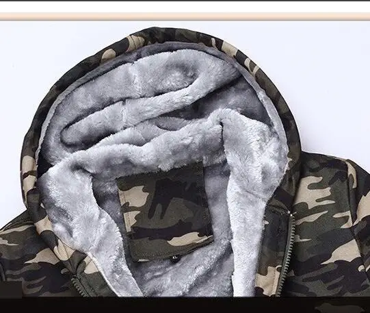 Winter Camouflage Hoodies Men Tracksuit Thick Army Spring Coats Men's Sweatshirts Fleece Male 4XL | Мужская одежда